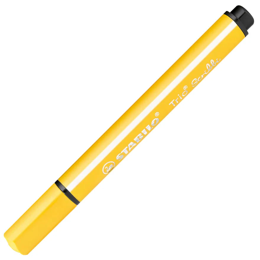 STABILO Trio Scribbi – Trekantet Fiberpen med Fjederspids – Mange Farver