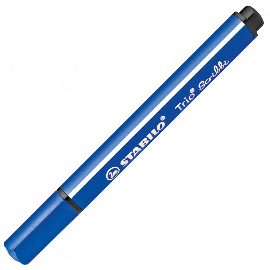 STABILO Trio Scribbi – Trekantet Fiberpen med Fjederspids – Mange Farver