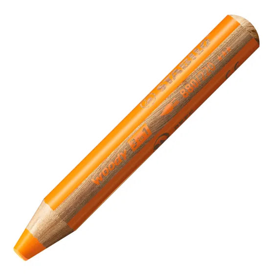 STABILO Woody 3-in-1 – Farveblyant, Voksfarve & Akvarel – 24 Farver