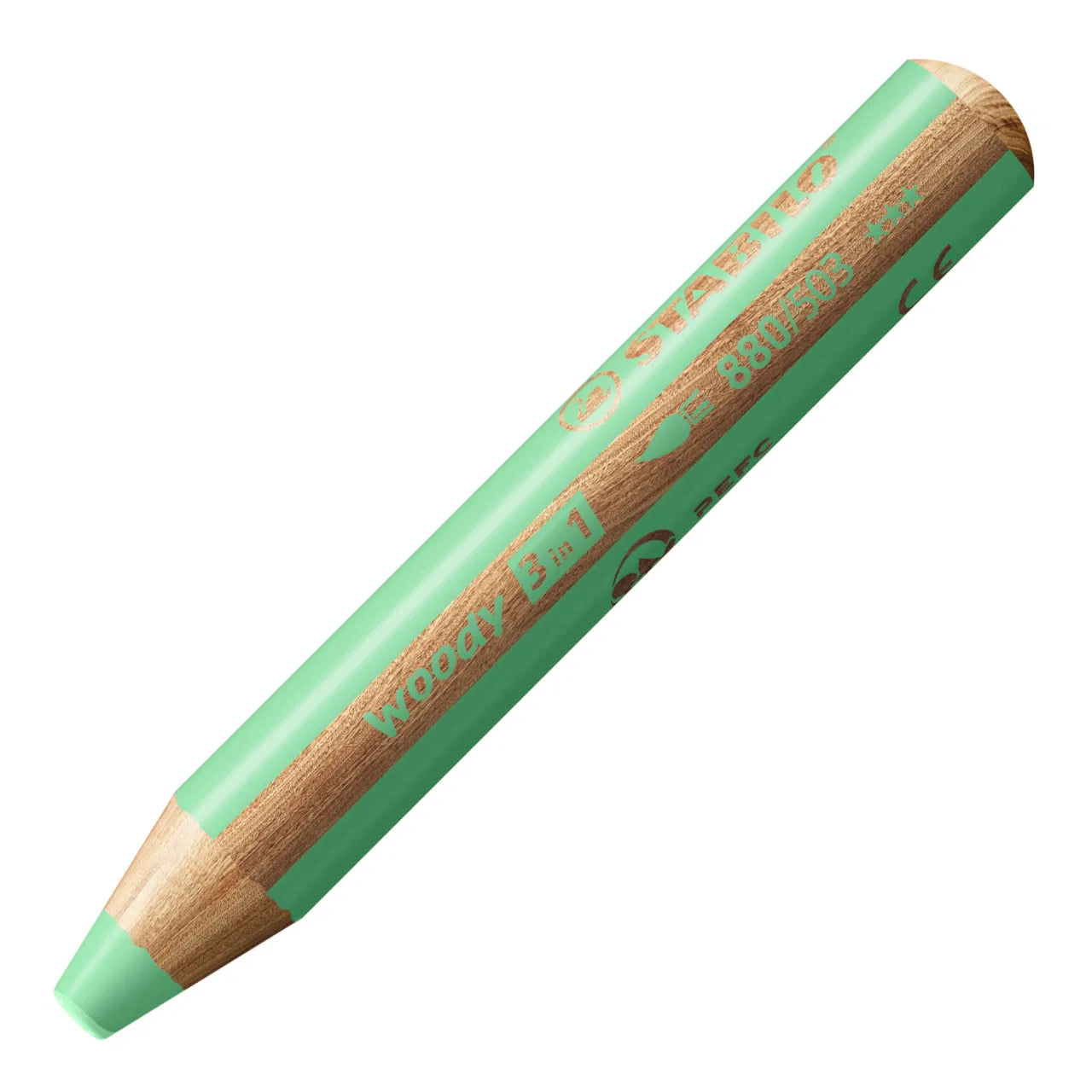 STABILO Woody 3-in-1 – Farveblyant, Voksfarve & Akvarel – 24 Farver