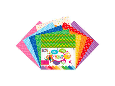Orgami Papir 50 Ark 15x15 cm