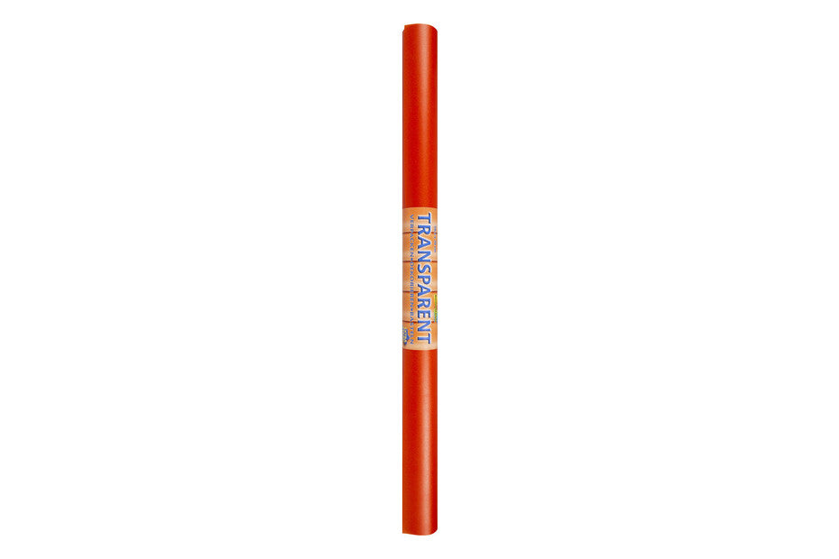 Transparent papir - Orange 50,5 x70 cm 1 ark 115 g.