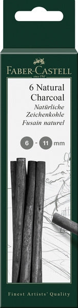 Faber-Castell - Trækul Pitt Monokrom 6-11 Mm