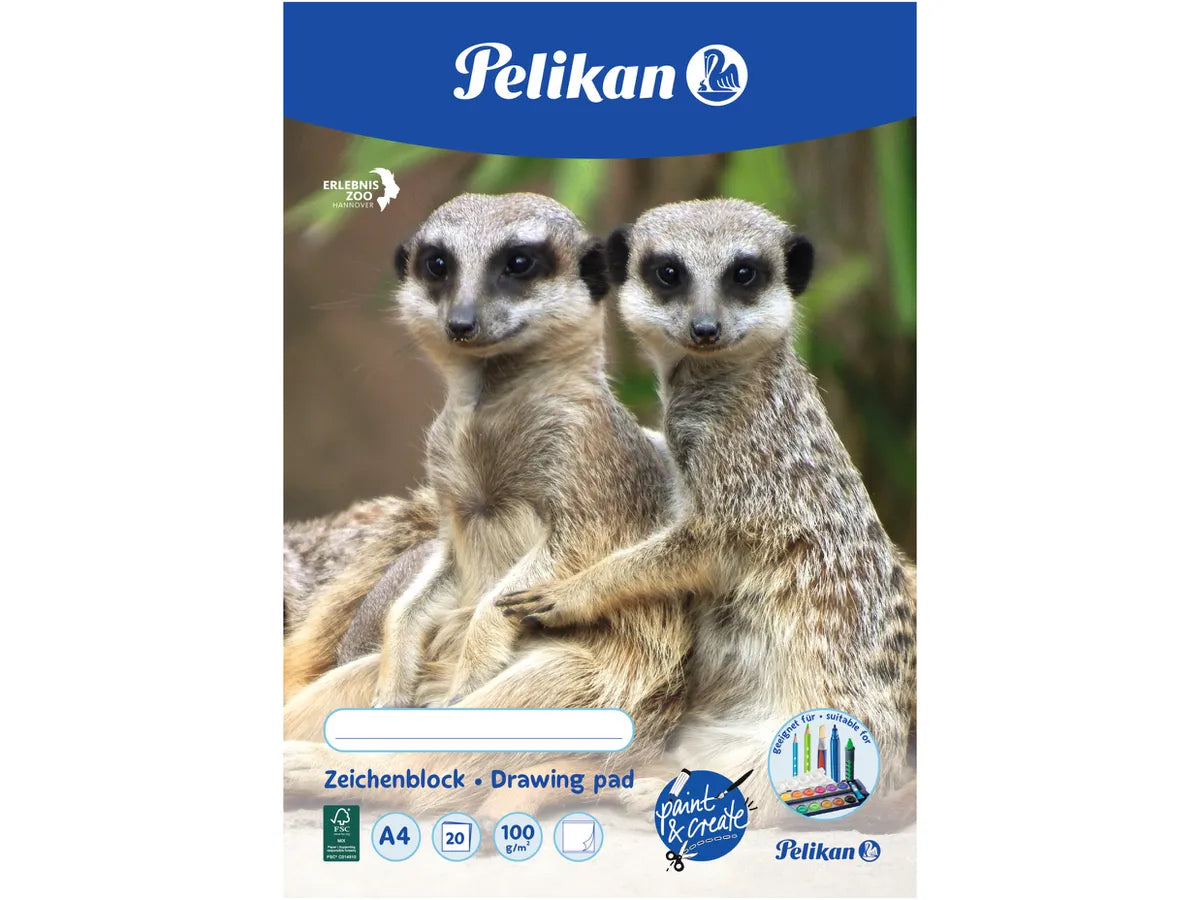 En Tegneblok A4 20 Ark 100 grams