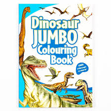 Dinosaur JUMBO farvelægnings bog