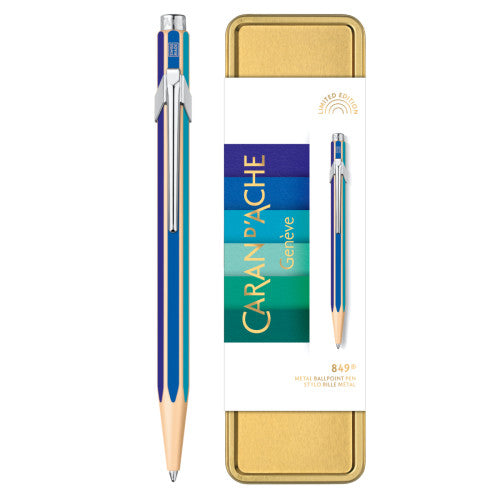 Caran D'ache Genève Metal Kuglepen 849 Blå