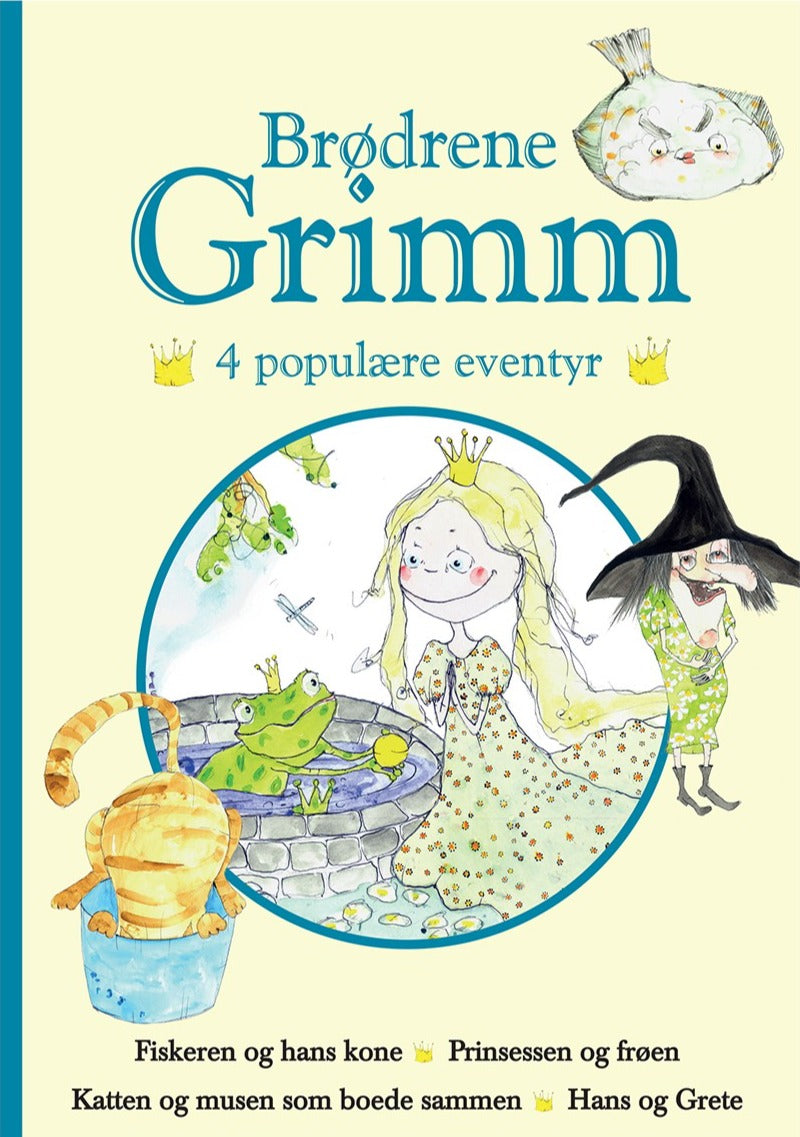 Brødrene Grimm - 4 populære eventyr (blå)