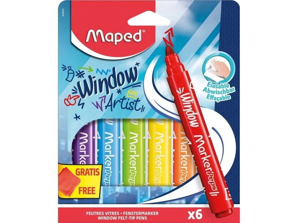 Maped -  Farvetusser til vindu 12 stk