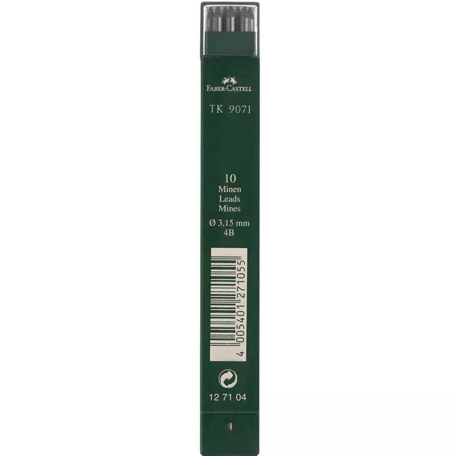 Faber-Castel 3.15mm refills - 4B, 10 stk