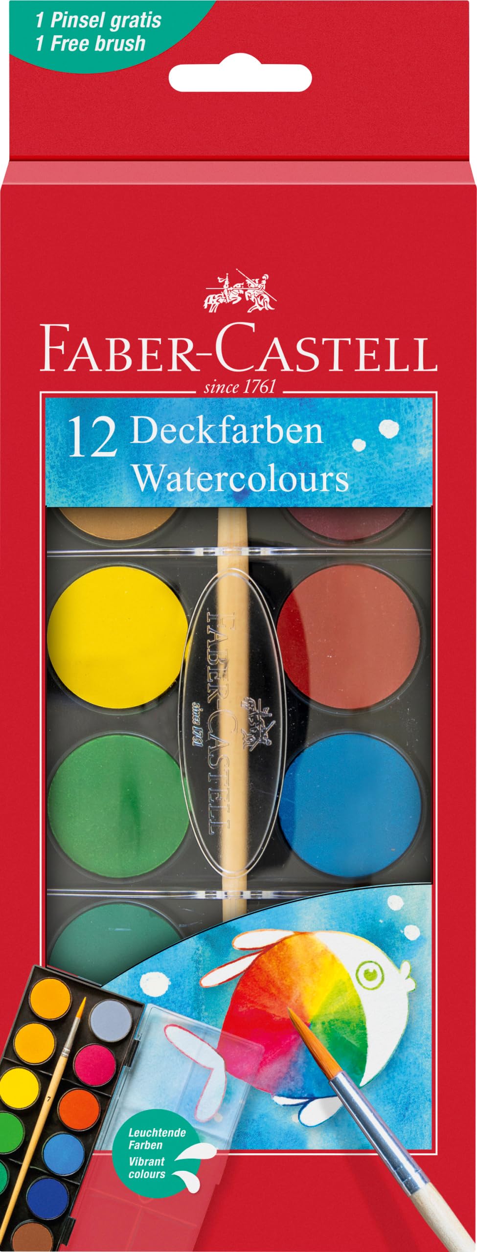 Faber-Castell - 12 Vandfarver