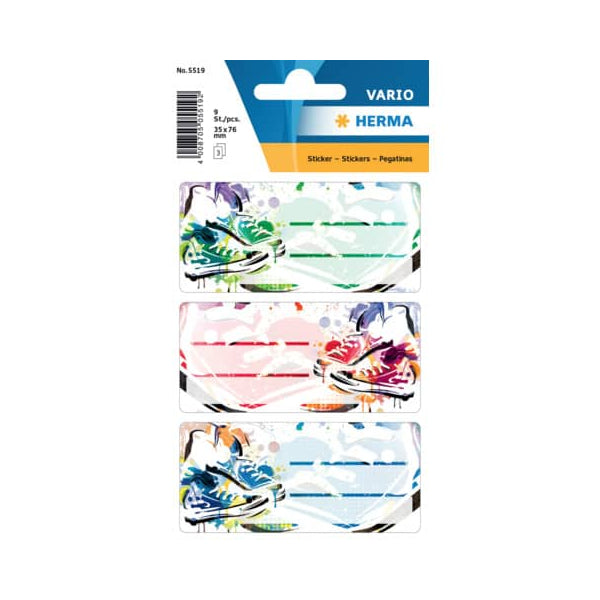 Bogetiketter Sko 9stk