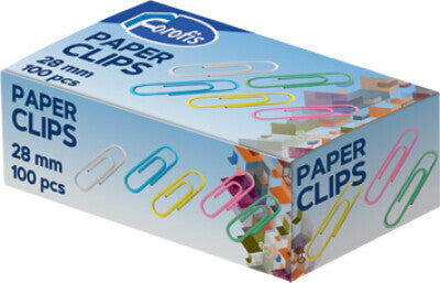 Centrum - Plastovertrukne papirklips 100 Stk