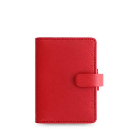 Saffiano - Mini Organizer rød