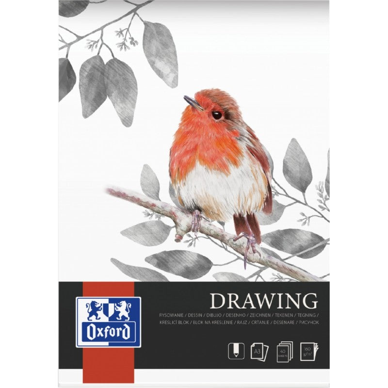 Oxford Drawing Pad, A3, 40ark, 160g