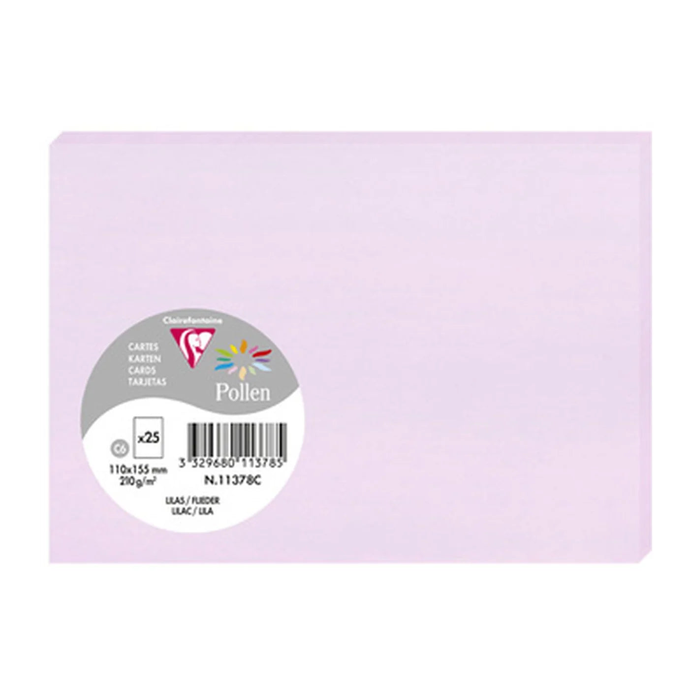 Pollen - kort 110x155mm 25 stk (flere farver)