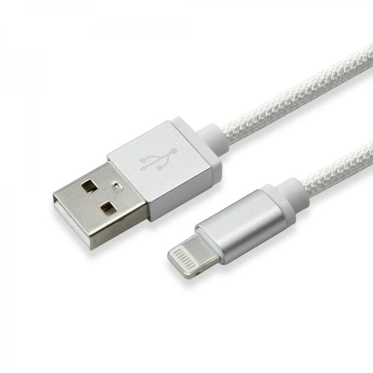 SBOX USB 2.0 til 8-pin / Lightning Ladekabel Sølv, 1.5 m