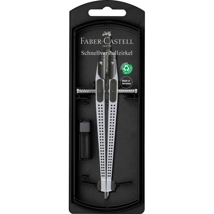Faber-Castell skolepasser Ø340 mm grå med sorte prikker