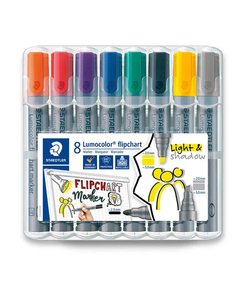 lumocolor flip c-marker 8/ass boks