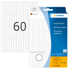 Herma - Rektangel etiketter permanent (flere størrelser)