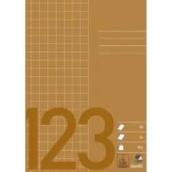 Bantex - Kladdehæfte A5 Kvad 32 sider 60 gram - Brun