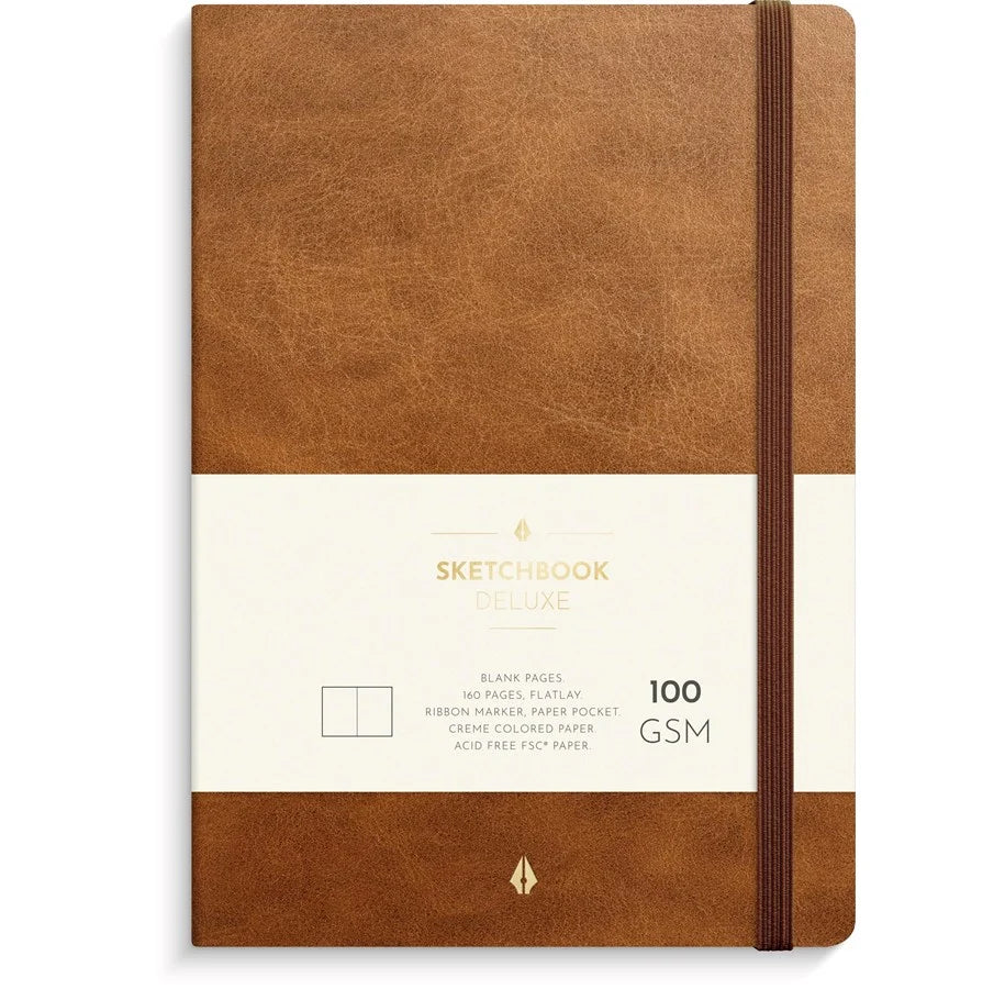 Burde - Notebook Deluxe A5 Blank Brown