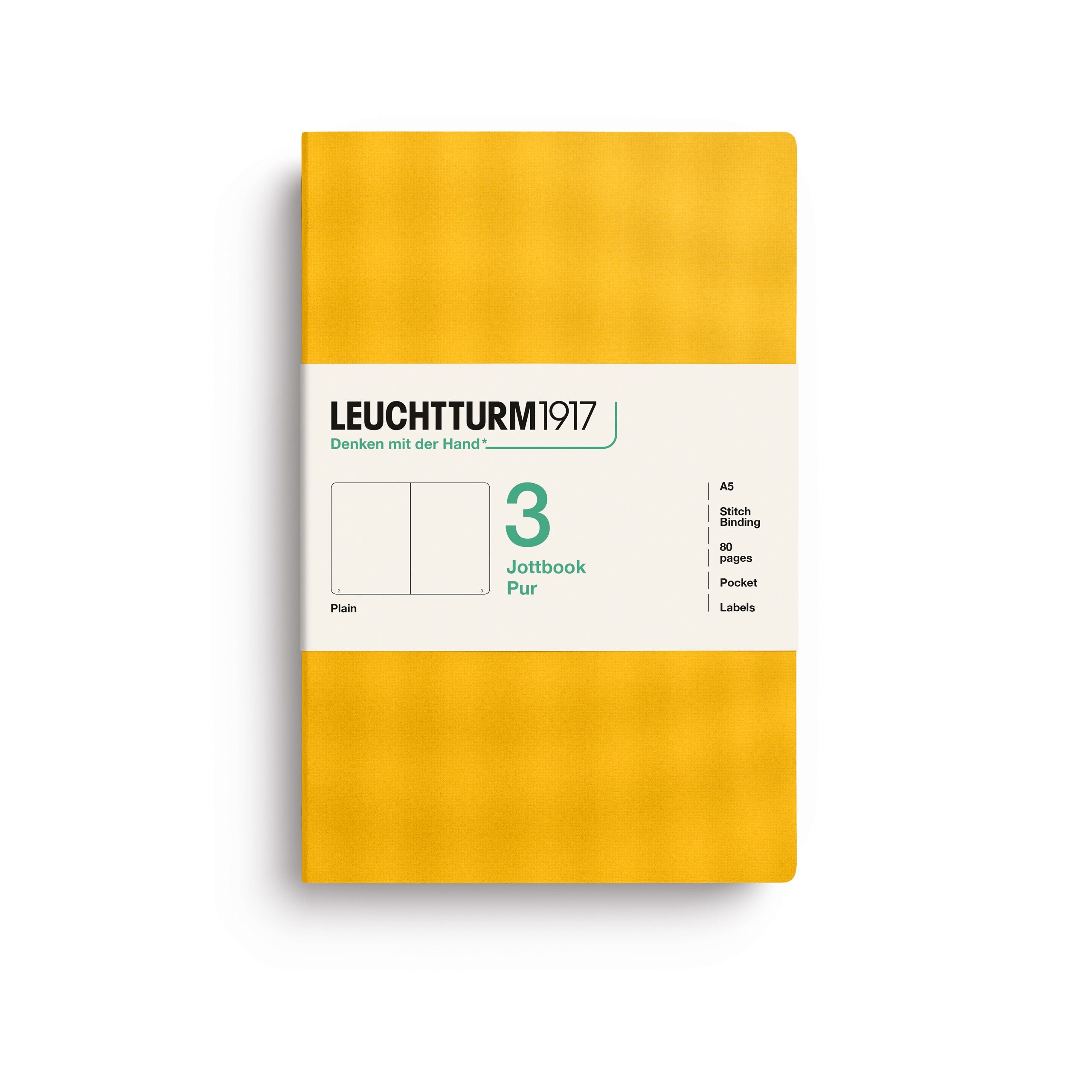 Leuchtturm1917 Jottbook A5, Blank Sunflower 3 stk