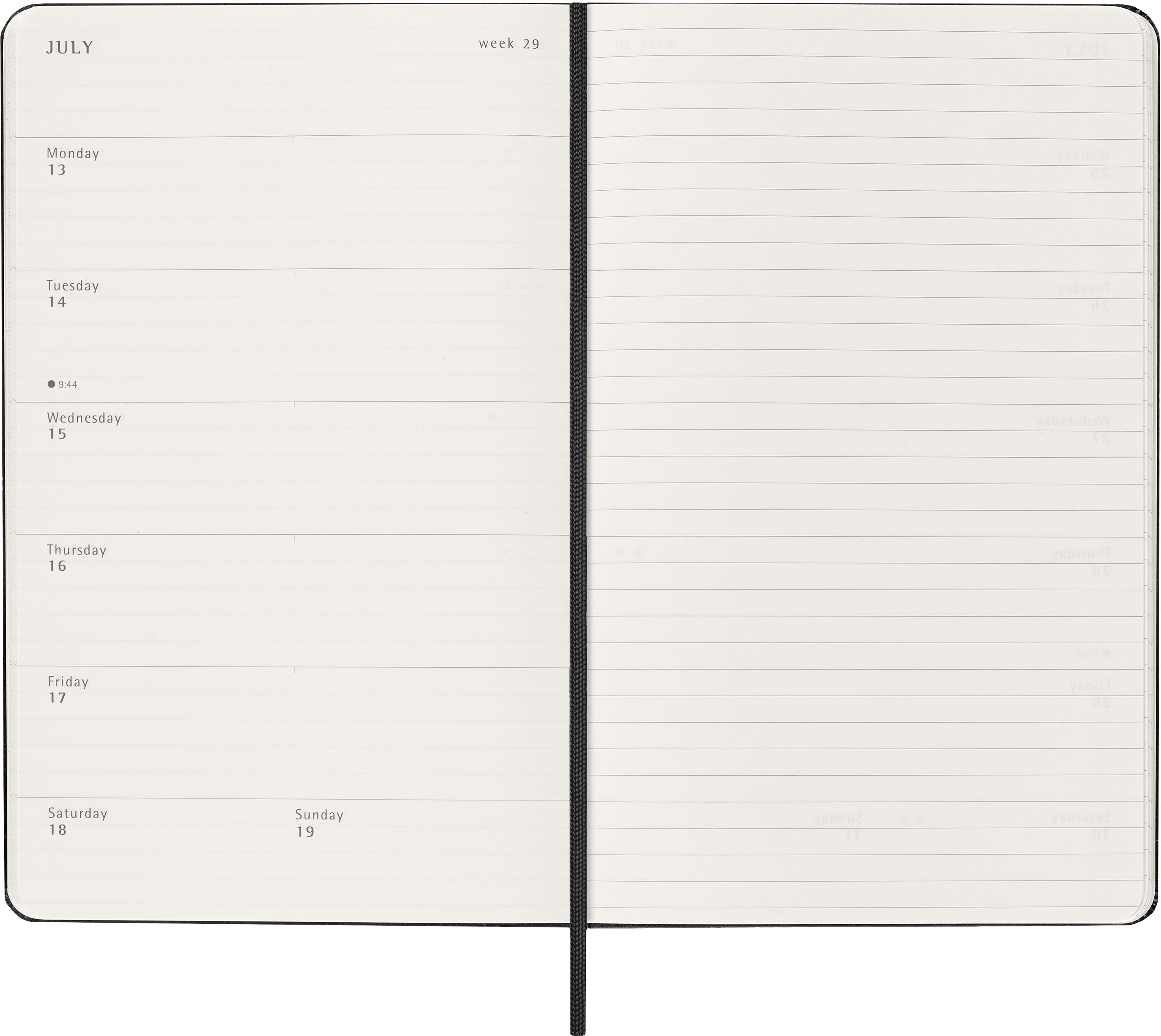 Moleskine - Classic Hard 12M Week Note Large Sort 2026