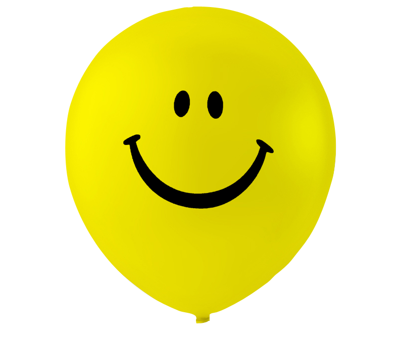 Smiley Balloner Ø26 cm. 6 stk