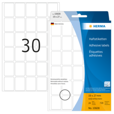 Herma - Rektangel etiketter non-permanent (flere størrelser)