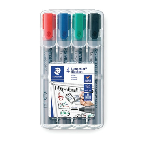 lumocolor flip c-marker 2mm 4 ass/boks