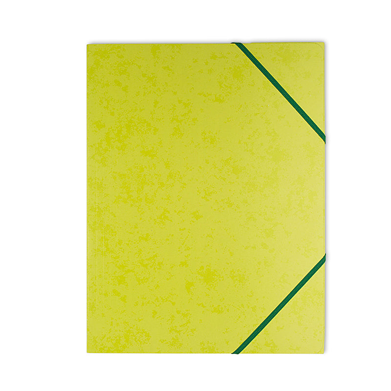 Elastikmappe Papp Lime grøn