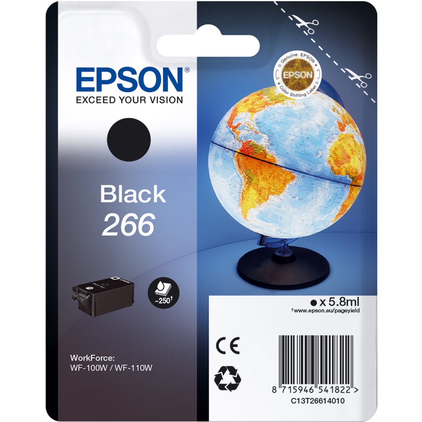 Epson 266 Sort blæk