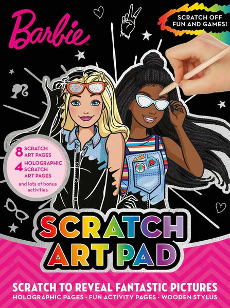 Barbie Scratch blok med stencil
