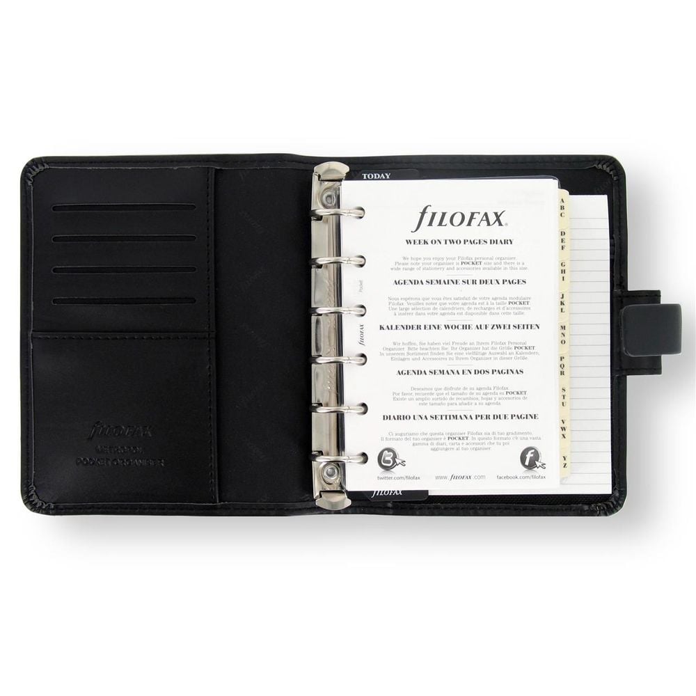 Filofax - Metropol Kalenderomslag sort