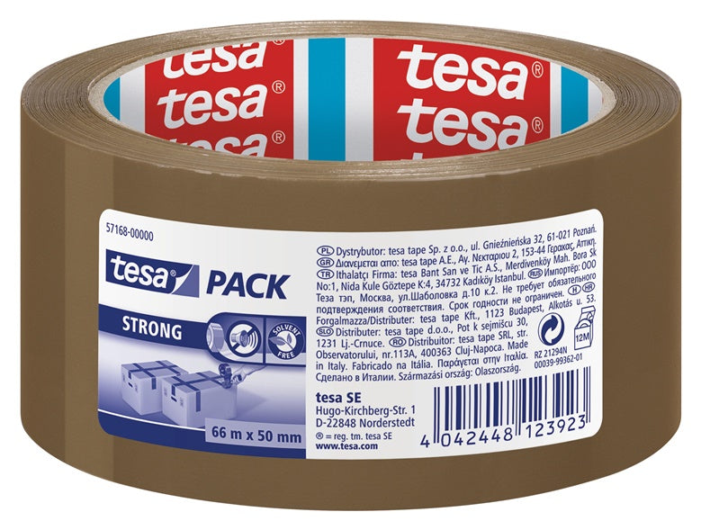 Tesa - Pakketape 50mm 66m Brun