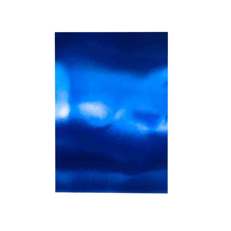 A4 Metalliseret Karton 250 Gram. Blå - 5 ark