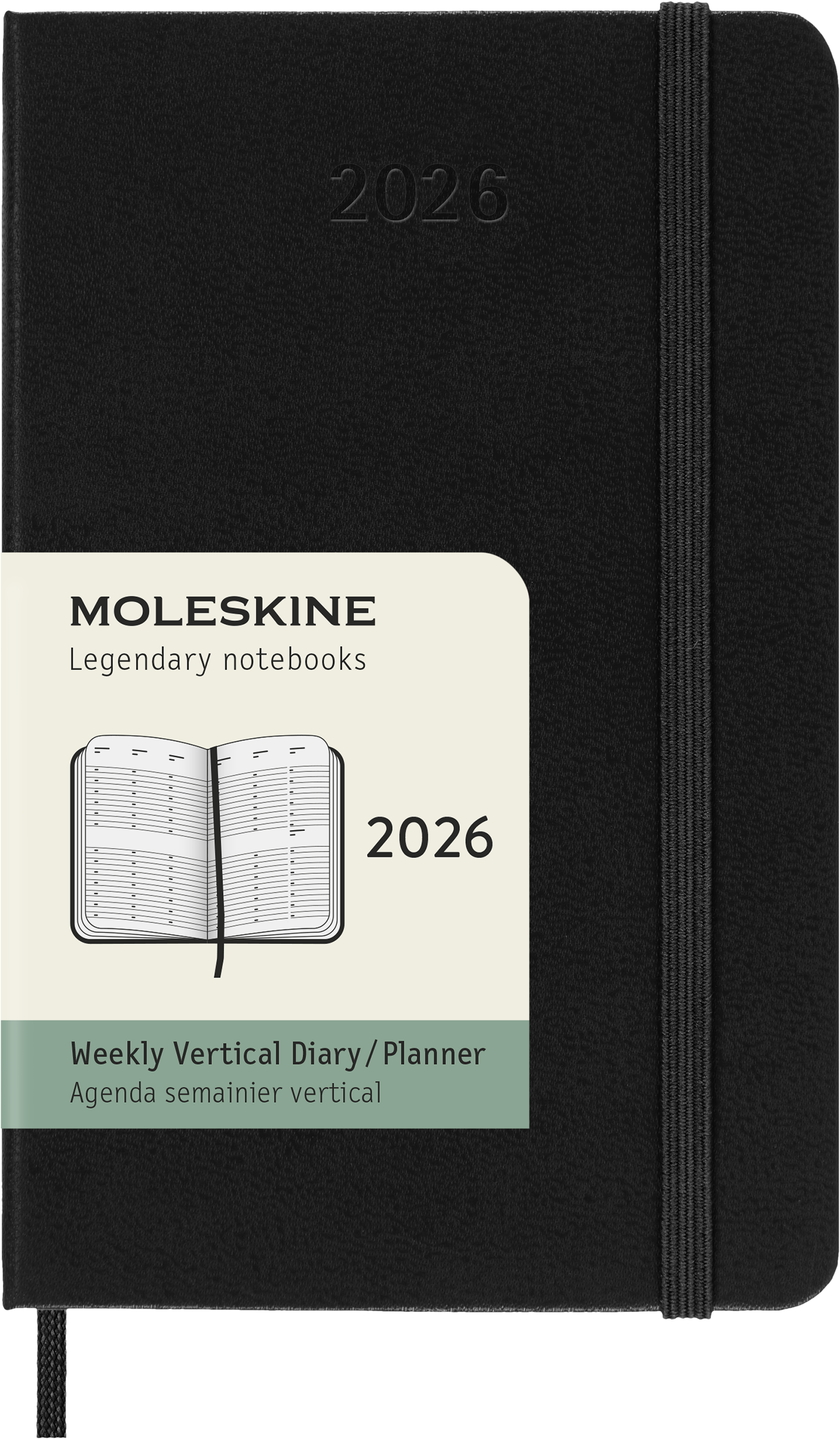 Moleskine - Classic Hard 12M Weekly Vertical Pocket Sort 2026