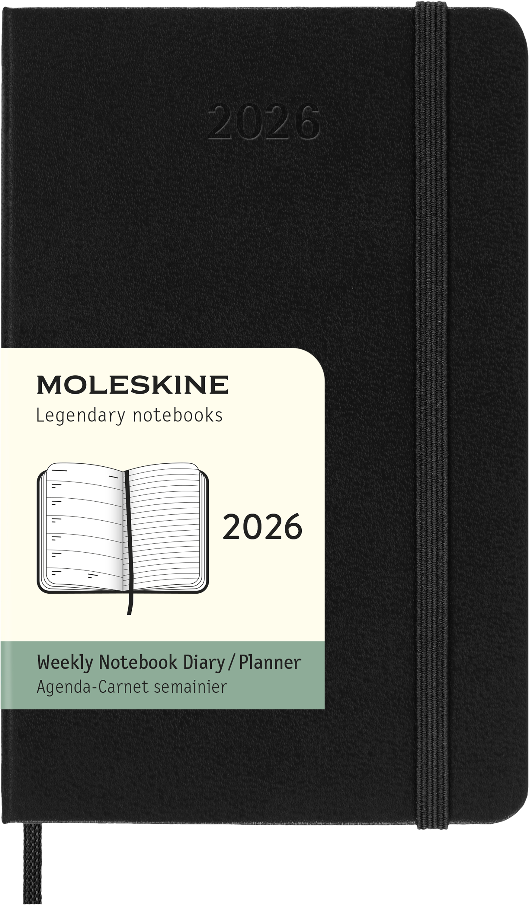 Moleskine - Classic Hard 12M Week Note Pocket Sort 2026