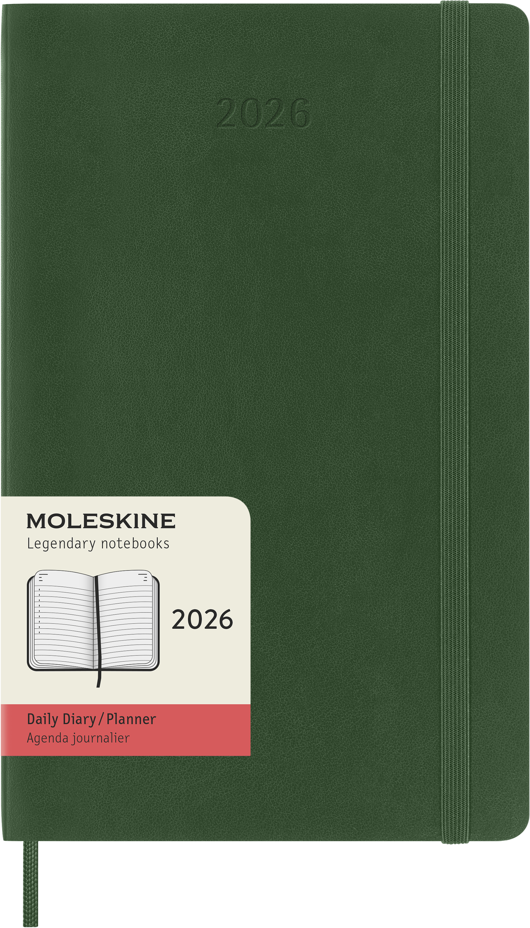 Moleskine - Classic Soft 12M Daily Large Myrtle Green 2026