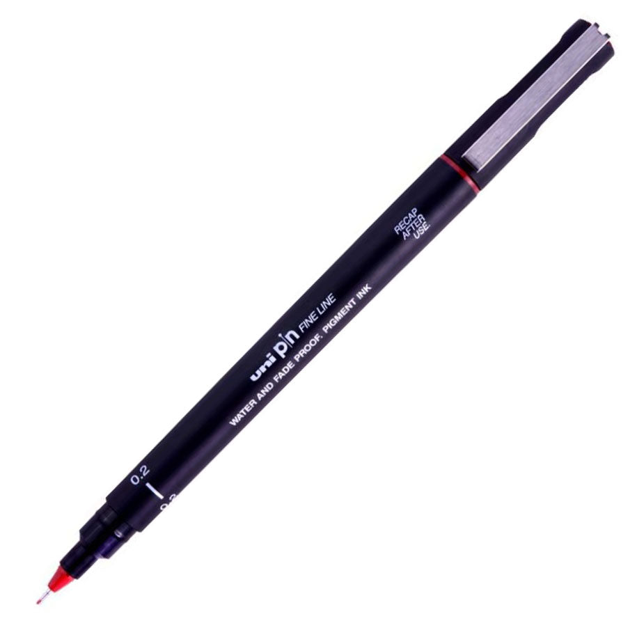 Uni Pin - Fine Line 0,2 - rød