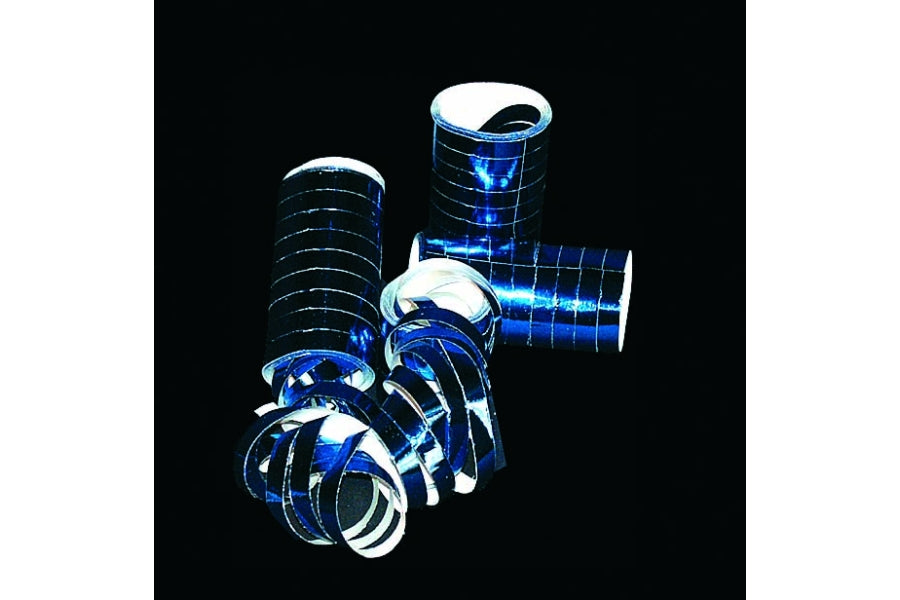 Serpentiner metallic blå 4 m