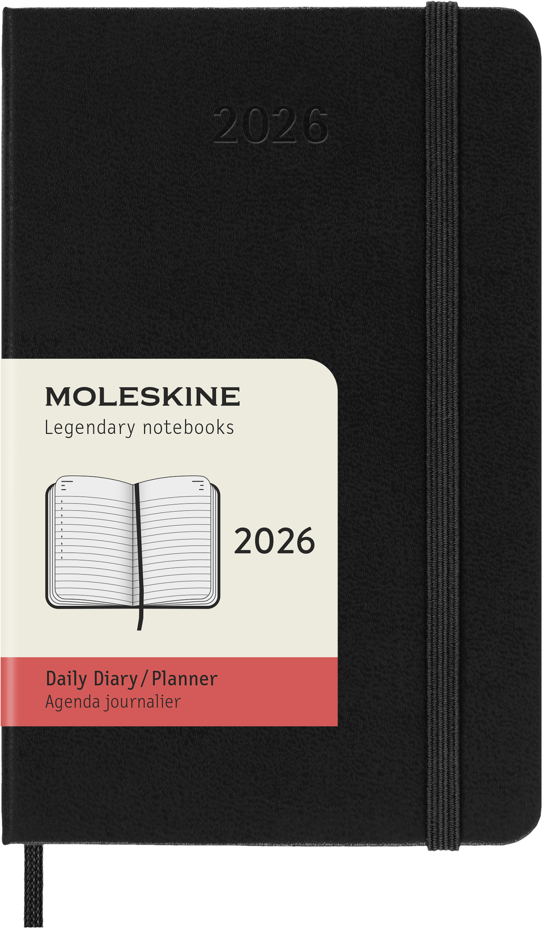 Moleskine - Classic Hard 12M Daily Pocket Sort 2026