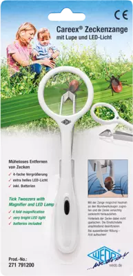 Wedo - Flåt tang med forstøringsglas og lys