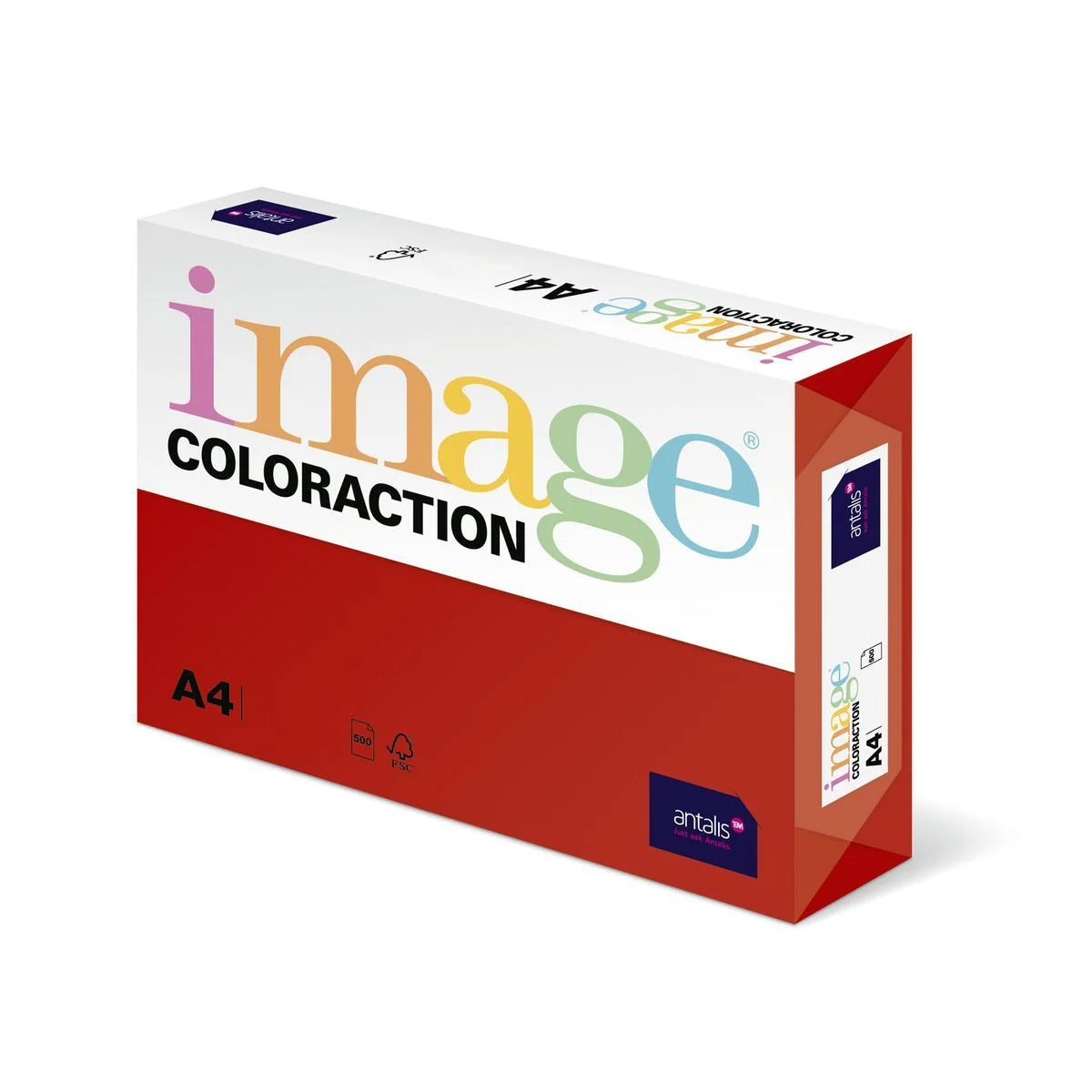 Image Coloraction - Kopierpapier 120g, Chile, Rød, A4, 250 Ark
