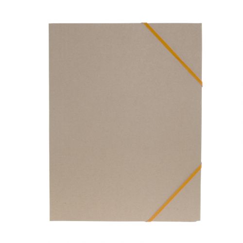 Elastikmappe Papp Natur Orange