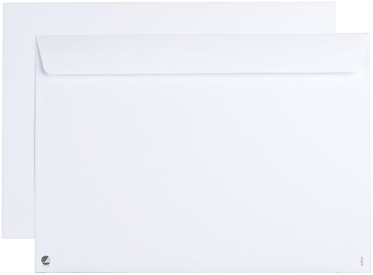 Envelope Sober C4 White 100g P&S (500)