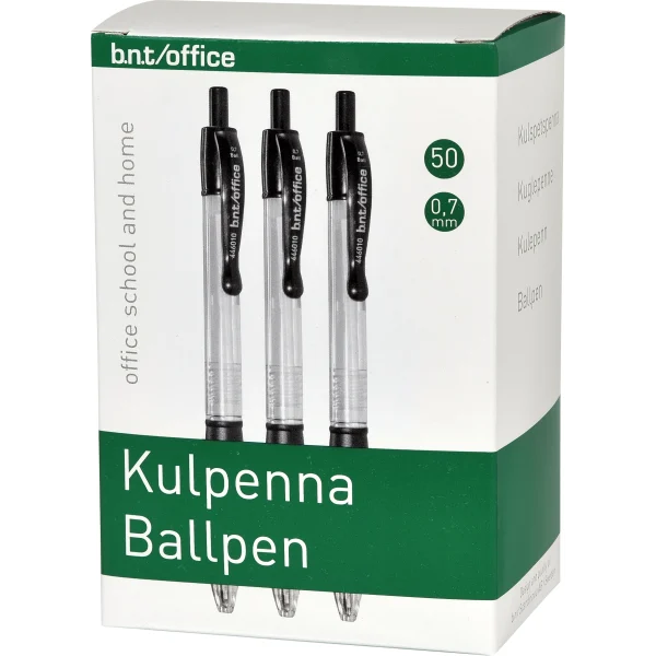 Office Kuglepen Sort 50 stk
