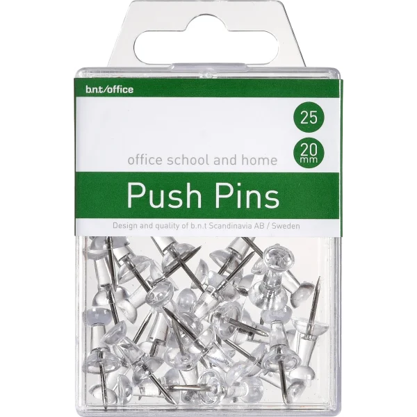 Pushpins 25 styk Transparente