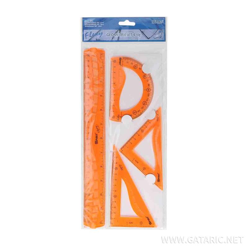 Gummi Lineal sæt 30cm
