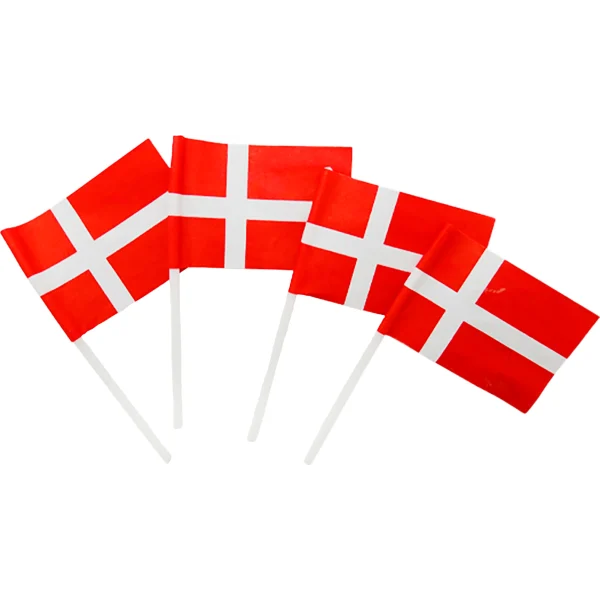 Fødselsdagsflag Kageflag med plastpind 50 stk.